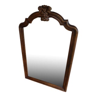 Henredon Villandry Collection Walnut Beveled Glass Wall Dresser Mirror 53.5"h X 33"w For Sale