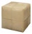 Small Ottoman, Cream Hide For Sale