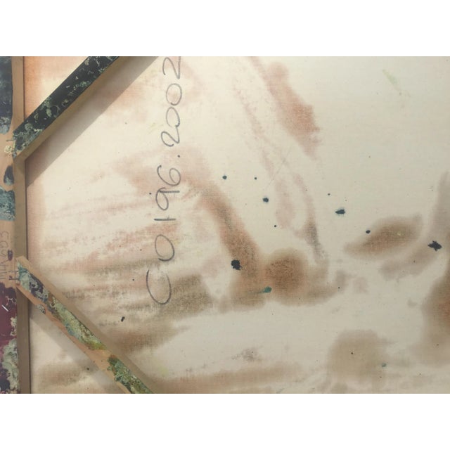 Blue 21st C Oil Painting - Contemporary Abstracted Eye - Signed Matt Lamb - 2002 For Sale - Image 8 of 8