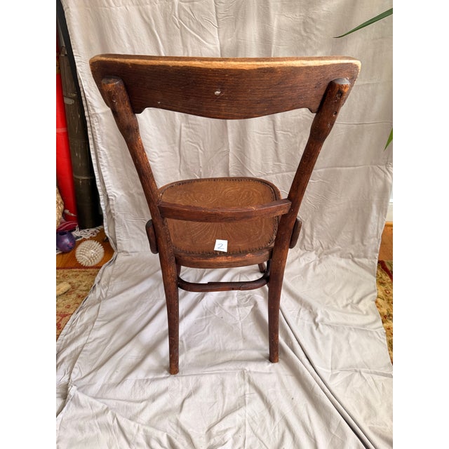 Vintage 1930s Thonet Bentwood Bistro Chairs - Set of Four For Sale - Image 11 of 17
