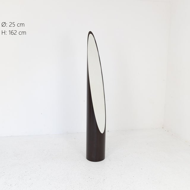 Brown Lipstick or Nail Mirror, 1970s For Sale - Image 8 of 8