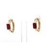 0.71 Ct Natural ruby earring in 14k gold For Sale - Image 16 of 18