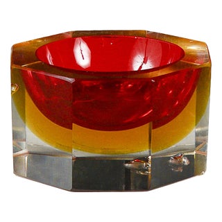 Glass Ashtray in the style of Flavio Poli For Sale