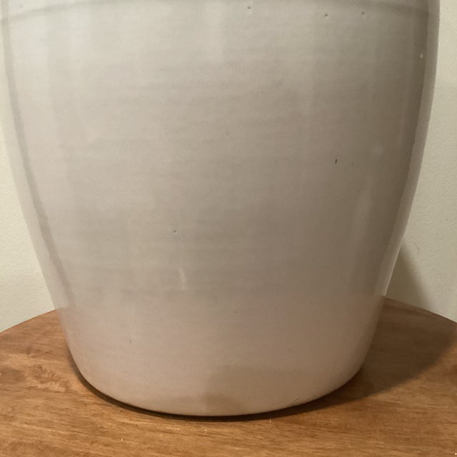 Contemporary Ceramic Glossy and Glazed Jar Planter For Sale In Chicago - Image 6 of 12