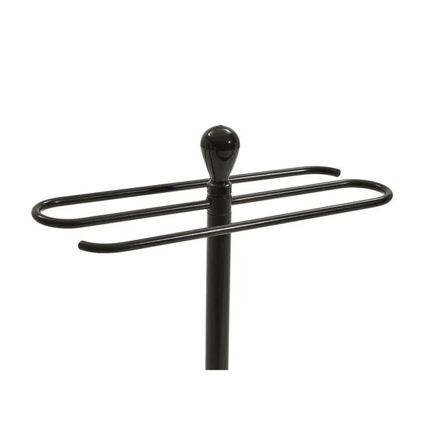 Black painted polypropylene base with black painted base. Stainless painted steel structure. The two arms holder towels...