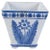 Blue 1980s Large Portuguese Blue & White Pottery Jardinière For Sale - Image 8 of 8