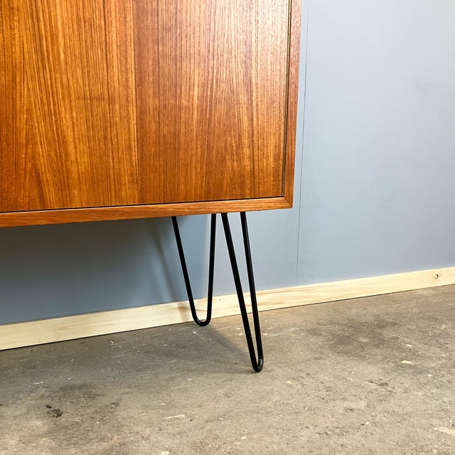 1960s Small Mid-Century Modern Sideboard in Teak, 1960s For Sale - Image 5 of 12
