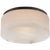 Otto Medium Flush Mount in Bronze with Alabaster Designer: Kelly Wearstler Canopy: 11.25" Round Mounting: Flush Shade...