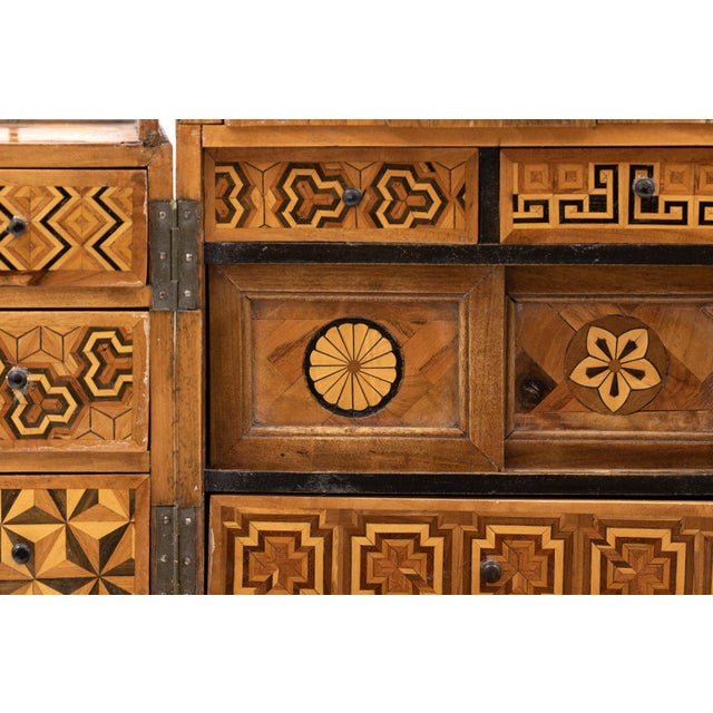 Japanese Early 20th Century Japanese Wood House/Men’s Dressing Box For Sale - Image 3 of 13