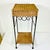 1980s Vintage Coastal Boho Chic Arts & Crafts Wicker and Twisted Rope Metal Plant Stand For Sale - Image 10 of 12