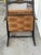 Black English Regency Style Crackle Finish Chinoiserie & Classical Stenciled Rush Seat Armchair For Sale - Image 8 of 12