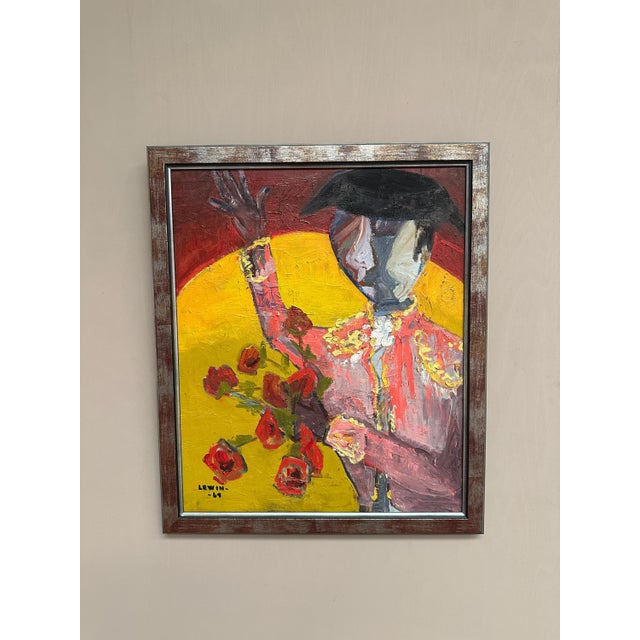 Gösta Lewin, Matador, 1969, Oil Painting on Canvas, Framed For Sale - Image 8 of 18