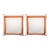 Pair of Marquess Pillow With Orange Ribbon 22" For Sale