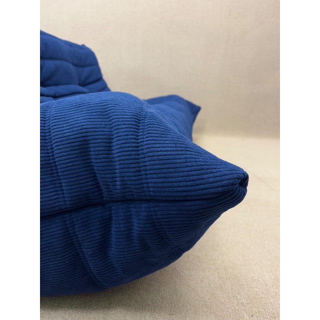 Blue Vintage Three-Seater Sofa by Michel Ducaroy for Ligne Roset, 2013 For Sale - Image 8 of 18