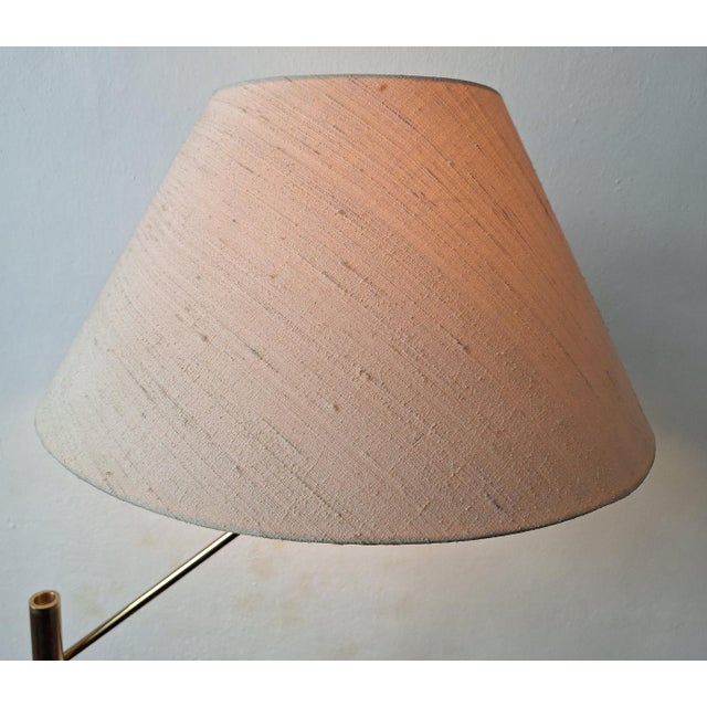 Metal Mid-Century Adjustable Brass Floor Lamp, 1950s For Sale - Image 7 of 17