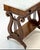 Brown Antique Marble Top Mahogany Lyre Table For Sale - Image 8 of 12