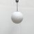 Metal Vintage German Space Age Glass Ball Pendant Lamp from Limburg For Sale - Image 7 of 18