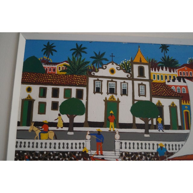 1970s Calixto Sales Bahia Brazil Seascape Painting For Sale In San Antonio - Image 6 of 10
