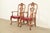 Queen Anne Berkey & Gay Antique Georgian Burled Walnut Armchairs, Pair For Sale - Image 3 of 15
