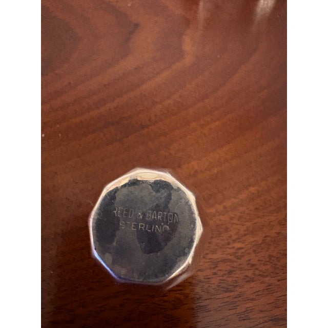 Modern Set of Four Sterling Silver Reed and Barton Salt & Pepper Shakers, 20th Century For Sale - Image 3 of 7