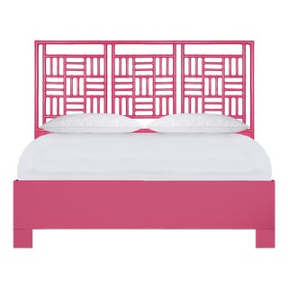 Finn Platform Bed King - Pink For Sale