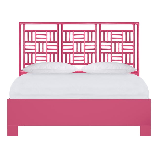 Finn Platform Bed King - Pink For Sale