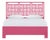 Finn Platform Bed King - Pink For Sale