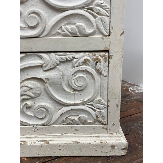 Relief Carved Spanish Colonial Style Six Drawer Dresser, 1960s For Sale - Image 12 of 17