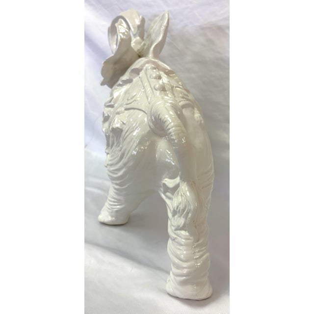 Vintage Lucky Elephant Ceramic Figure 'Made in Italy' For Sale - Image 9 of 16