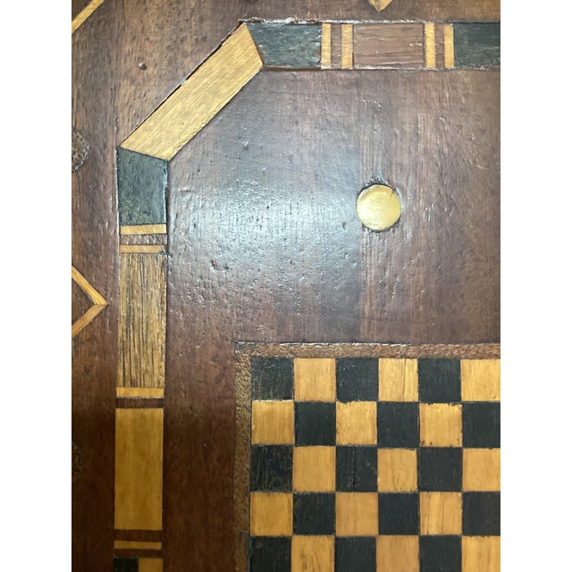 Mid 20th Century American Folk Art Inlaid Wood Tray For Sale - Image 11 of 11
