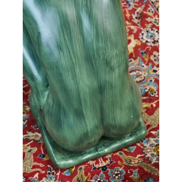 Coffee Table with Bronze Statue of Young Woman For Sale - Image 11 of 13