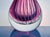 Fuchsia Mouth-Blown Glass Vase with Filigree Threads, Sweden, 1970s For Sale - Image 9 of 11