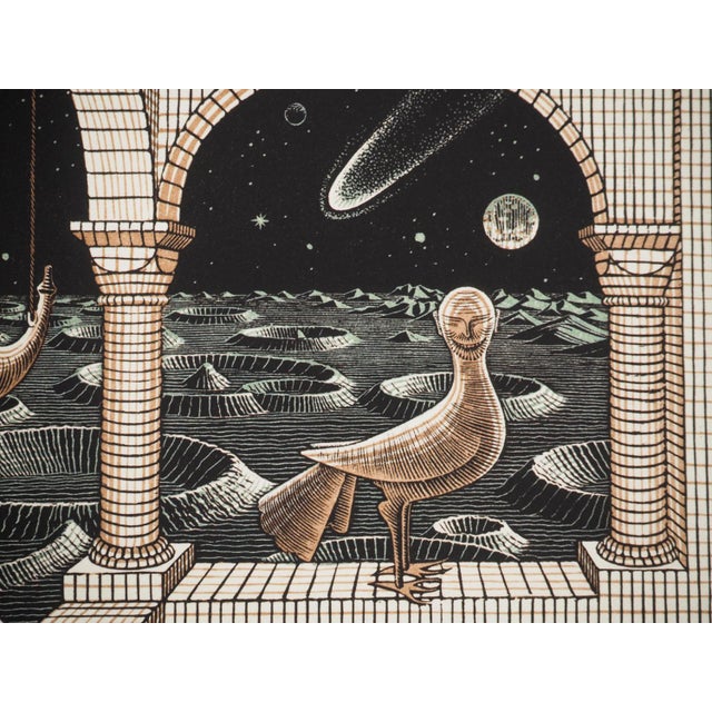 MC Escher, Metaphysics, Facsimile of Original Engraving For Sale - Image 5 of 12