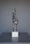 Large Abstract Sculpture, 1960s, Lead on a Marble Base For Sale - Image 9 of 11
