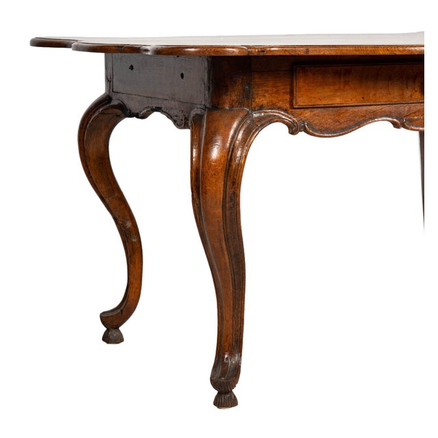 French Country Antique French Country Rustic Writing Table Desk For Sale - Image 3 of 6