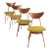 Kay Dining Chairs by Fredrik Kayser, Norway - Set of 4 For Sale