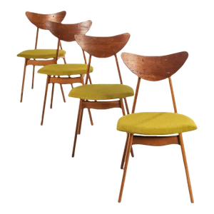 Kay Dining Chairs by Fredrik Kayser, Norway - Set of 4