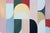 Rose 2026, Art Deco Painting Triptych in Pastel Tones, Raindrops For Sale - Image 8 of 11