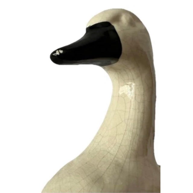 Vintage Mid 20th Century White Swan Ceramic Planter For Sale In Orlando - Image 6 of 10