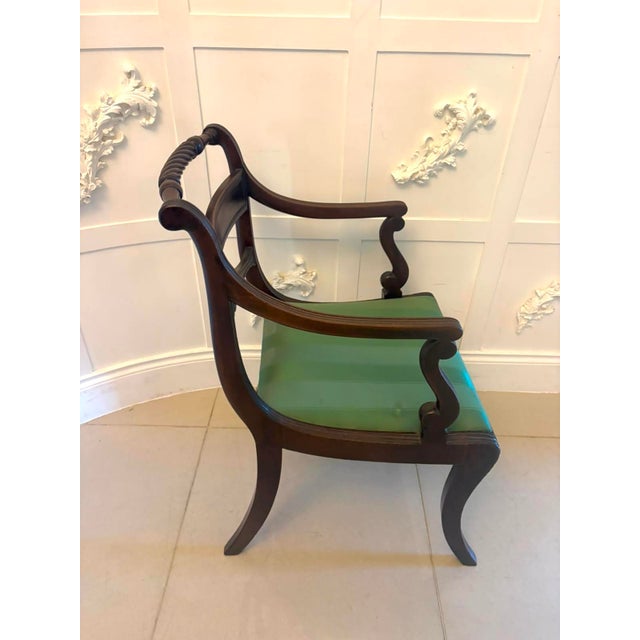 Antique Regency Mahogany Desk Chair, 1830s For Sale - Image 6 of 13