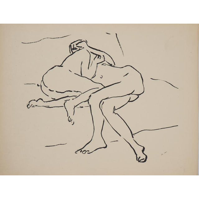 Albert Marquet, The Entwined Lovers, 1925, Original Lithograph For Sale - Image 4 of 4