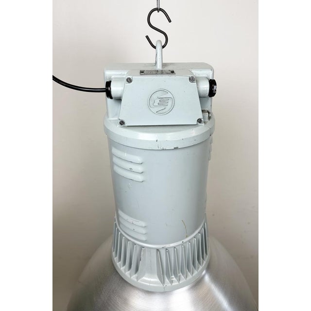 Large Industrial Aluminium Pendant Light from Elektrosvit, 1960s For Sale - Image 6 of 18