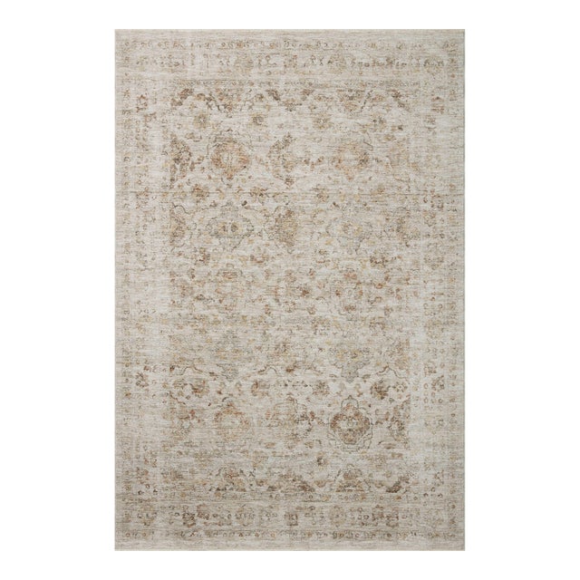 Amber Lewis x Loloi Honora Beige / Spice 7'-10" x 10' Area Rug For Sale