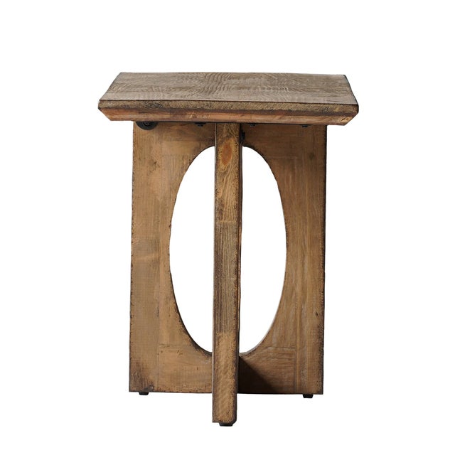 Modern Matthew Izzo Home Brutus Upcycled Pine Wood Console Table For Sale - Image 3 of 5