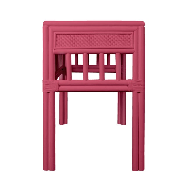 Contemporary Colony Desk, Hot Pink For Sale - Image 3 of 9