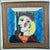 Late 20th Century Vintage Framed Picasso Silk Scarf in Gilt Frame of Femme Au Beret, 20th Century For Sale - Image 5 of 7