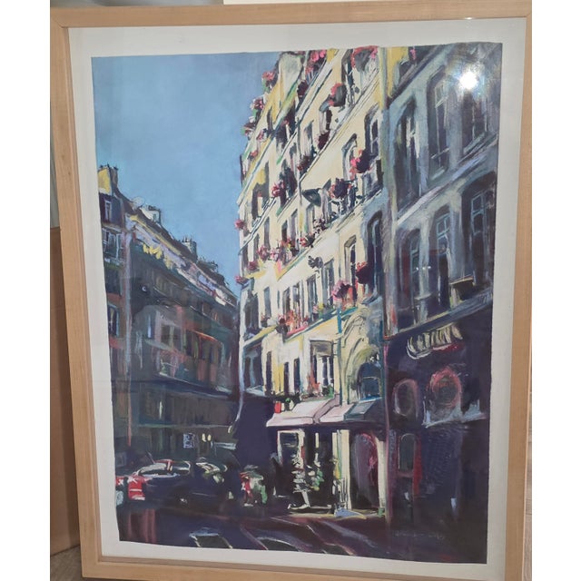 Street Art European Street Scene Original Pastel by Deborah Males For Sale - Image 3 of 6