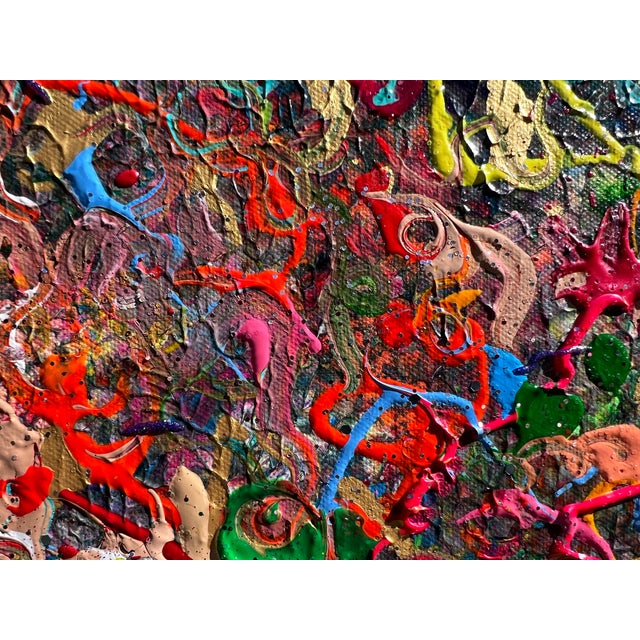 Abstract Painting on Canvas by Serg Graff, "Welding Spatter", Coa For Sale - Image 10 of 10