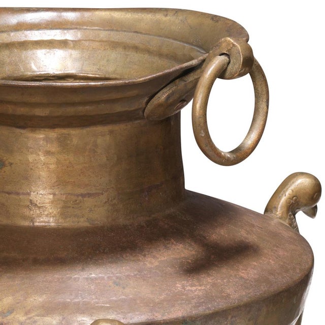 1940s Vintage Brass Milk Pot on Stand, 1940s For Sale - Image 5 of 7