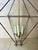 Beautifully scaled box kite chandelier. By design, there are no glass panels that go with it. They look magnificent in a...